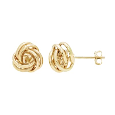 14kt Yellow Gold NFL Buffalo Bills Dangle Ball Stud Earrings